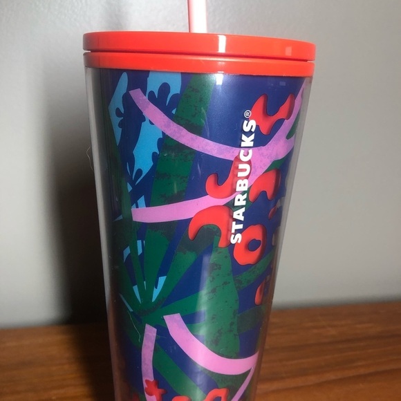 STARBUCKS Summer 2021 Jungle Leopard Print Acrylic Venti Cold Cup Tumbler - Picture 2 of 6
